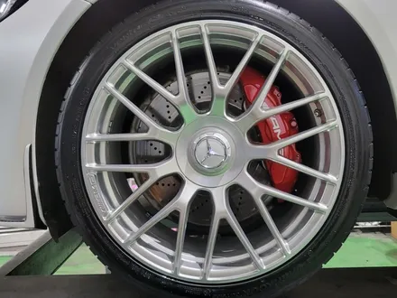 [벤츠 C63 AMG 하이퍼실버 휠 도색으로 휠이 커보이는 효과까지 동탄 휠브라더스] / 동탄, 오산, 수원, 용인, 화성, 평택