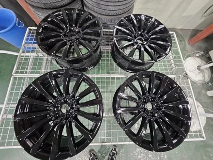 [휠클럽] BMW 7시리즈 20인치 블랙유광 휠도색 / 파주시 신촌동