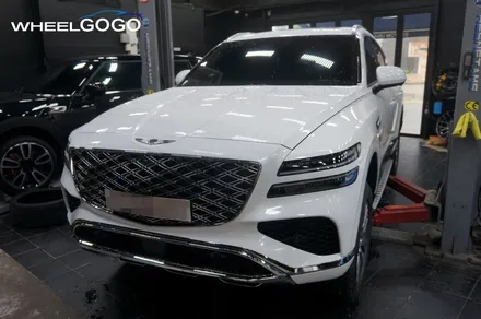 제네시스 GV80 검정유광 분체도장
