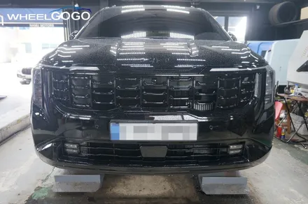 기아 카니발 검정유광 휠도색(분체도장)