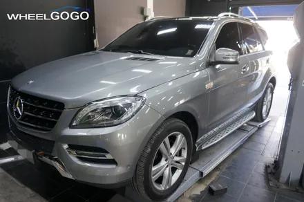 벤츠 ML350 검정유광 휠도색&분체도장