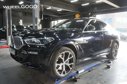 BMW X6 검정유광 휠도색(분체도장)