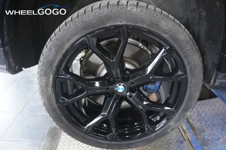 BMW X6 검정유광 휠도색(분체도장)