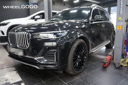 BMW X7 검정유광 휠도색&분체도장