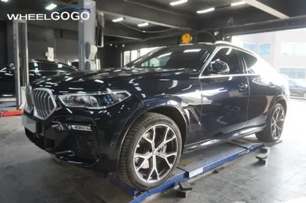 BMW X6 검정유광 휠도색(분체도장)