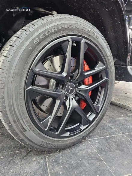 벤츠 G63(G바겐) 맷블랙(검정무광) 휠도색