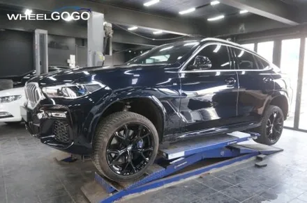 BMW X6 검정유광 휠도색(분체도장)