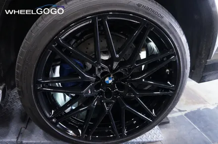 BMW X6 M Competition 검정유광 휠도색(분체도장)