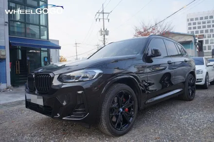 BMW X3 검정유광 휠도색&분체도장