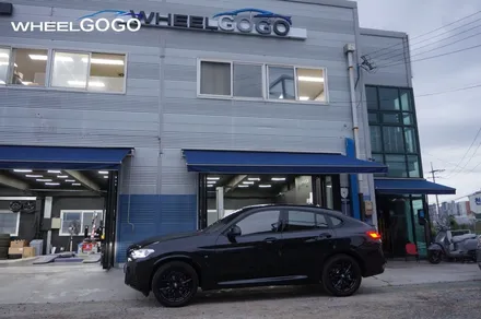 BMW X4 검정유광 휠도색(분체도장)