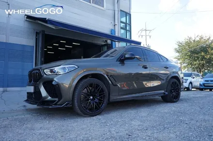 BMW X6 M Competition 검정유광 휠도색(분체도장)