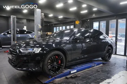 아우디 S8 BLACK 휠도색(분체도장)