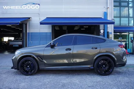 BMW X6 M Competition 검정유광 휠도색(분체도장)