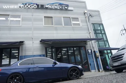 BMW 328i 컨버터블 검정유광 휠도색(분체도장)