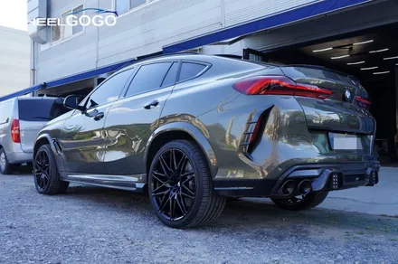 BMW X6 M Competition 검정유광 휠도색(분체도장)