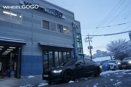 아우디 S8 BLACK 휠도색(분체도장)