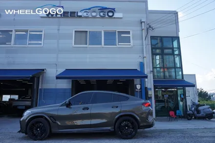 BMW X6 M Competition 검정유광 휠도색(분체도장)