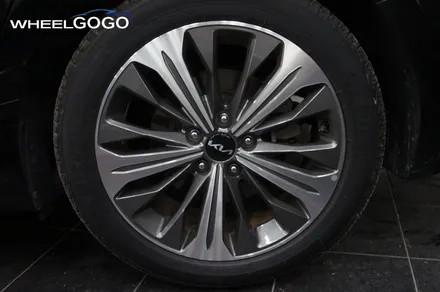 KIA K8 검정 유광 휠도색(분체도장)