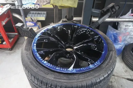 BMW X6 검정유광 휠도색&분체도장