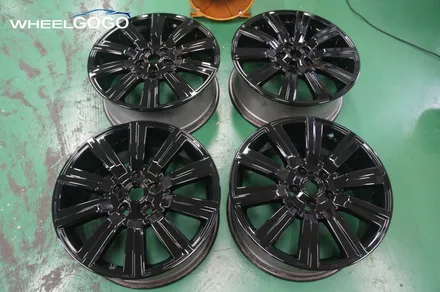 디스커버리4 검정유광 휠도색&분체도장