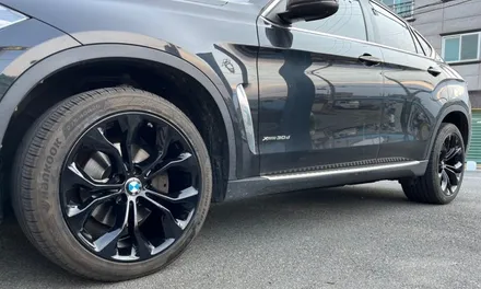[울산 휠랜드]BMW X6 블랙유광분체·슈퍼아크릴클리어 휠복원 커스터마이징 / 울산 울주