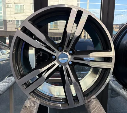 [울산 휠랜드] BMW 740d 슈퍼클리어 블랙분체 코팅 • CNC 다이아 컷팅 휠복원·수리 / 울산 울주