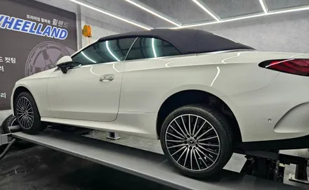 [울산 휠랜드] 벤츠 CLE 200 >CNC 다이아 컷> GMA아크릴고온 분체코팅 휠오리지널·복원·수리 / 울산 울주