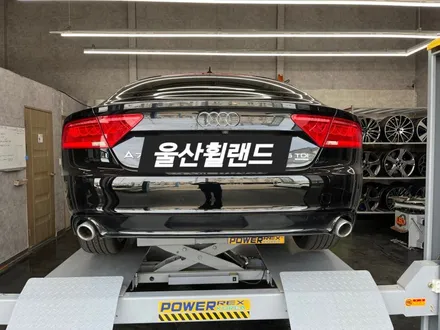 [울산 휠랜드] 아우디 A7 슈퍼하이그로시 파우더코팅·블랙유광분체 휠복원 커스텀 / 울산 울주