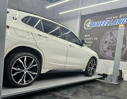 [울산 휠랜드] BMW X2 프리미엄 휠복원▶CNC 다이아컷팅·블랙분체 클리어 슈퍼아크릴코팅 휠오리지널·복원·수리 / 울산 울주