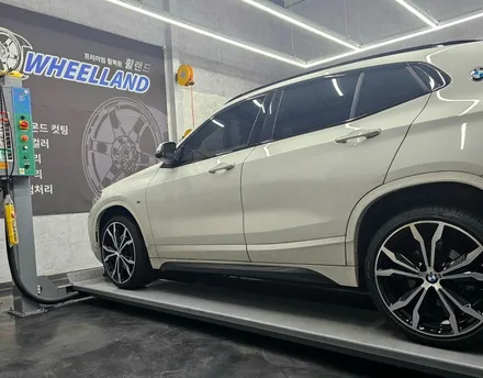 [울산 휠랜드] BMW X2 프리미엄 휠복원▶CNC 다이아컷팅·블랙분체 클리어 슈퍼아크릴코팅 휠오리지널·복원·수리 / 울산 울주