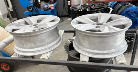 [울산 휠랜드] 벤츠 CLE 200 >CNC 다이아 컷> GMA아크릴고온 분체코팅 휠오리지널·복원·수리 / 울산 울주