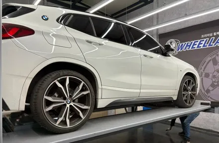 [울산 휠랜드] BMW X2 프리미엄 휠복원▶CNC 다이아컷팅·블랙분체 클리어 슈퍼아크릴코팅 휠오리지널·복원·수리 / 울산 울주