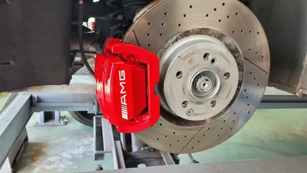 [벤츠 GT43 AMG 레드 캘리퍼 도색 경기광주 휠사무소] 휠도색 휠복원 휠수리 분당 성남 용인 하남 수원 / 광주. 성남, 용인, 수원
