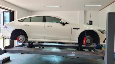 [벤츠 GT43 AMG 레드 캘리퍼 도색 경기광주 휠사무소] 휠도색 휠복원 휠수리 분당 성남 용인 하남 수원 / 광주. 성남, 용인, 수원