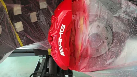 [벤츠 GT43 AMG 레드 캘리퍼 도색 경기광주 휠사무소] 휠도색 휠복원 휠수리 분당 성남 용인 하남 수원 / 광주. 성남, 용인, 수원