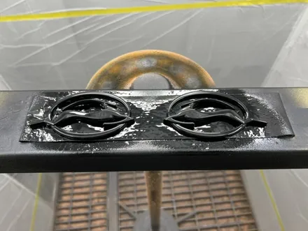 [쉐보레 임팔라 검정 유광 엠블럼 도색 경기광주 휠사무소] 휠복원 휠수리 휠도색 성남 분당 용인 수원 하남 / 광주. 성남, 용인, 수원