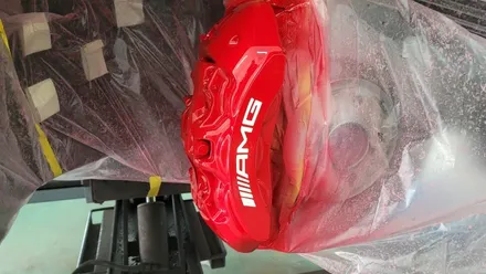 [벤츠 GT43 AMG 레드 캘리퍼 도색 경기광주 휠사무소] 휠도색 휠복원 휠수리 분당 성남 용인 하남 수원 / 광주. 성남, 용인, 수원