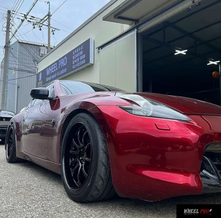 [WHEEL PRO SHOP][휠프로샵]닛산 370Z 블랙 유광휠도색/울산휠복원/울산휠도색/울산분체도장/휠맛집 / 울산 북구, 경남