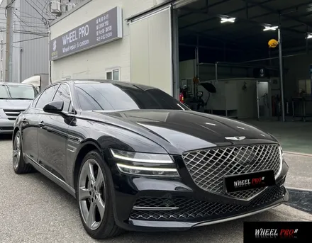 [WHEEL PRO SHOP][휠프로샵]제네시스 G80 휠 복원 /울산 휠 도색/휠 분체도장/휠 도색 맛집/휠도색/울산휠/울산 휠수리/울산 휠/울산 휠복원 / 울산 북구, 경남