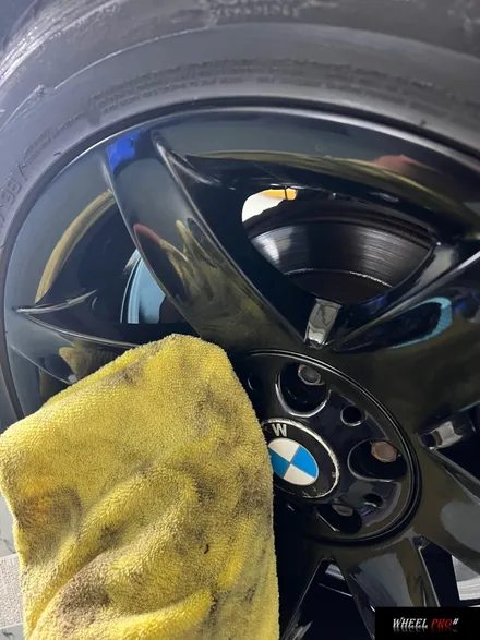 [WHEEL PRO SHOP][휠프로샵]BMW 5시리즈 휠 블랙 유광/울산 휠 도색/휠 분체도장/휠 도색 맛집/휠도색/울산휠/울산 휠수리/울산 휠/울산 휠복원 / 울산 북구, 경남