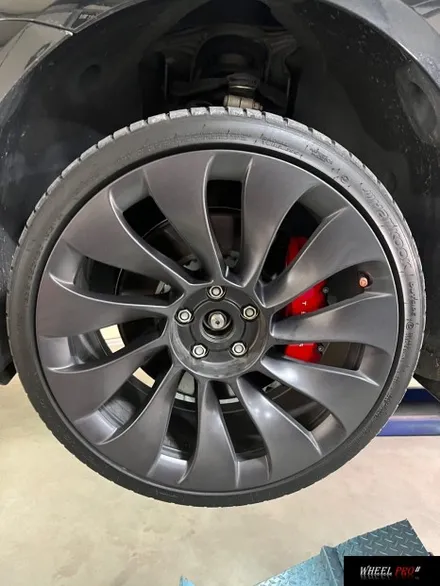 [WHEEL PRO SHOP][휠프로샵]테슬라 모델3 퍼포먼스 굴절 휠 수리/울산휠도색/휠수리/울산휠복원/휠분체도장/울산휠/울산 휠수리/울산 휠복원/울산 휠도색/울산 휠 굴절 수리 / 울산 북구, 경남
