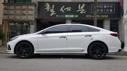 2019 소나타 뉴라이즈 순정휠도색 블랙유광(수원휠도색/ 수원휠수리/ 수원휠복원) / 수원 탑동