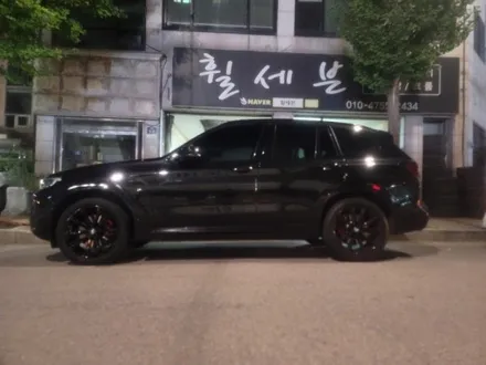 수원휠도색 수원휠복원 수원휠수리 bmw x3 순정휠 1짝 파손 복원 블랙유광도색 / 수원 탑동