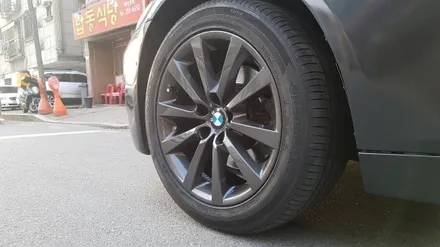 bmw 528i 순정휠도색 건메탈(수원휠복원/ 수원휠도색/ 수원휠수리) / 수원 탑동