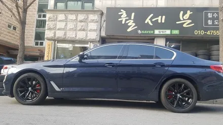 bmw 520i 순정휠도색 블랙유광(수원휠도색/ 수원휠수리/ 수원휠복원) / 수원 탑동