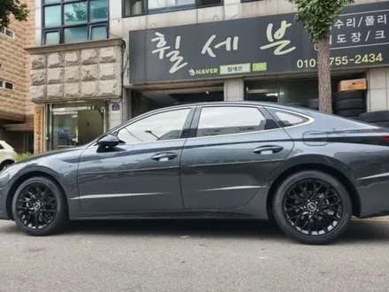 현대 소나타 DN8 순정휠도색 블랙유광도색 수원휠복원 수원휠수리 수원휠도색 / 수원 탑동