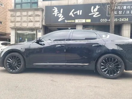 수원휠도색 수원휠복원 수원휠수리 기아 k7 18인치 복원+수리 색상변경 블랙유광 작업 / 수원 탑동