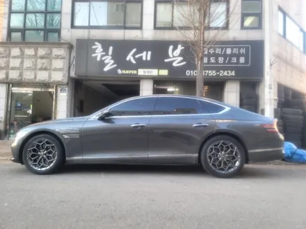 수원 휠 현대 제네시스 올뉴 g80.. 휠복원,수리,휠도색 색상 고스트 컬러! 작업... / 수원 탑동
