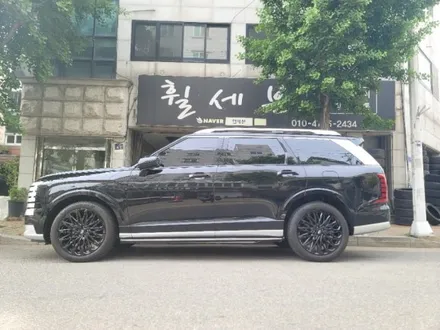 수원휠도색 펠리세이드 Lx3 21인치 반짝반짝 블랙휠 작업 / 수원 탑동