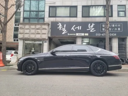 수원휠도색 제네시스 g80 순정휠 블랙유광 / 수원 탑동